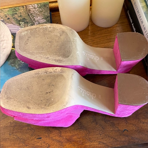 Charles by Charles David Pink Fuchsia Elyse Platform Sandals Women’s 9 - Picture 9 of 11